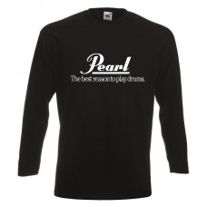 PEARL DRUMS LOGO Мъжка тениска с дълъг ръкав